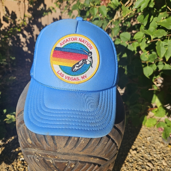 Aviator Nation Blue Las Vegas Trucker Hat - Picture 5 of 7